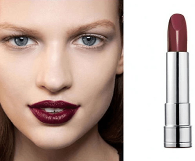 Fall make up trend bold bordeaux lipstick! yeni
